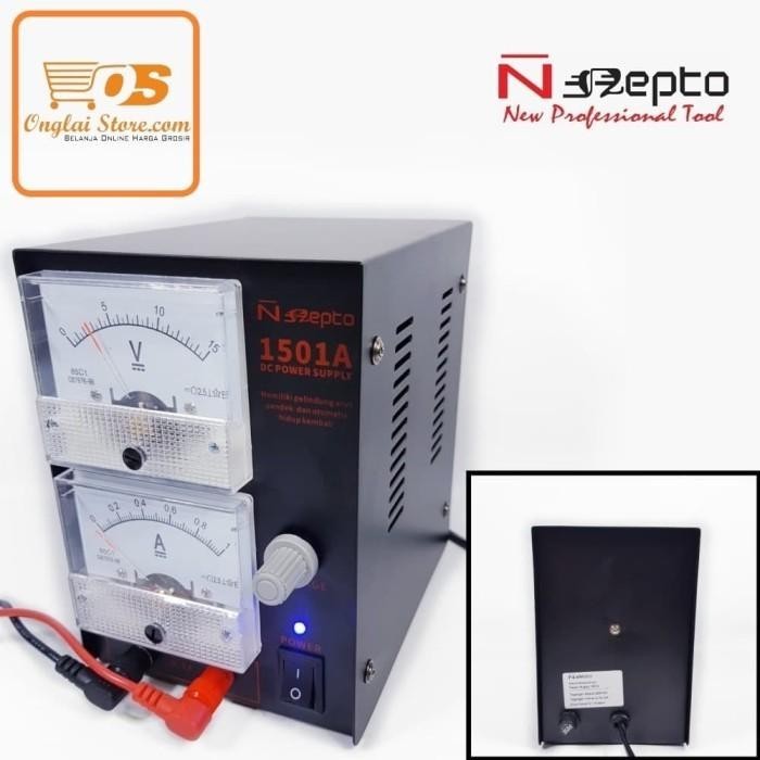 POWER SUPPLY HP ANALOG NEPTO 1501A PLUS KABEL PS-1501A MANUAL 1A 15V