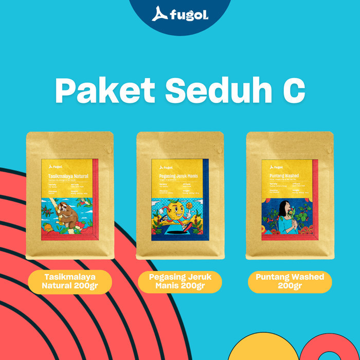

Paket Seduh Fugol (C) 3 Single Origin Kopi Arabika Specialty Coffee