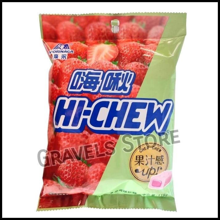 

Morinaga Hi-Chew Strawberry Candy - Permen Hi Chew Stroberi Jepang
