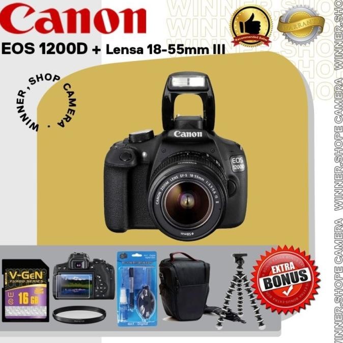 kamera Canon EOS 1200D + 18-55 ; Camera Canon eos 1200 d kit