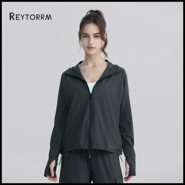 REYTORRM JAKET OLAHRAGA WANITA SPORTS JAKET HOODIE ANTI UV UPF50+