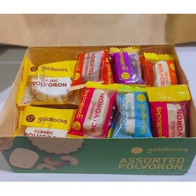 

Goldilocks Polvoron Assorted Original Filipina Isi 18Pcs