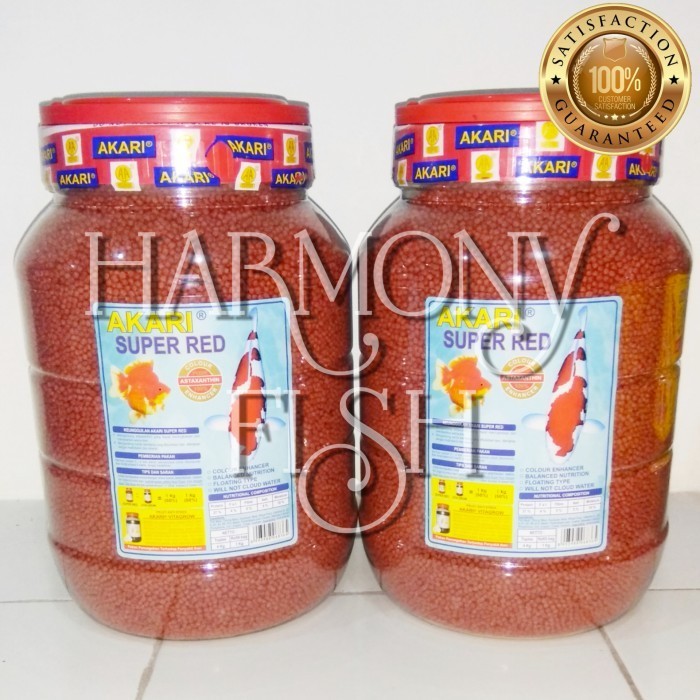AKARI SUPER RED 4KG 2MM PELET PAKAN IKAN KOI KOKI LOUHAN HALUS 4 KG