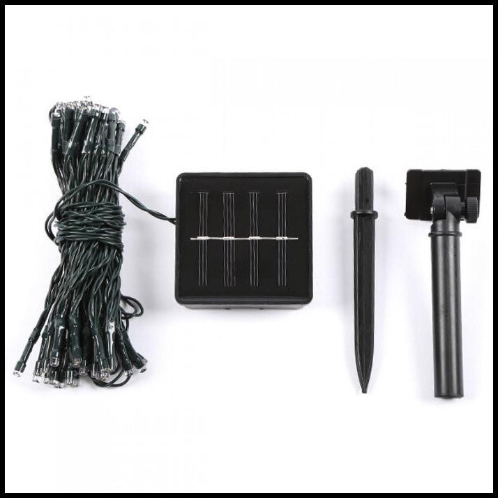 LAMPU HIAS TAMAN TENAGA SURYA 100 LED WARNA WARNI