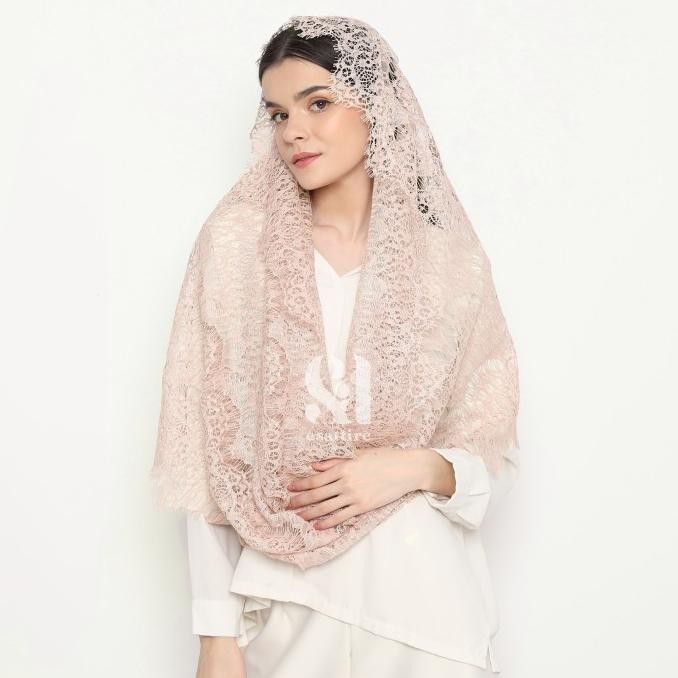 Kerudung Pashmina Hijab Lace Lebaran Instant Esattire