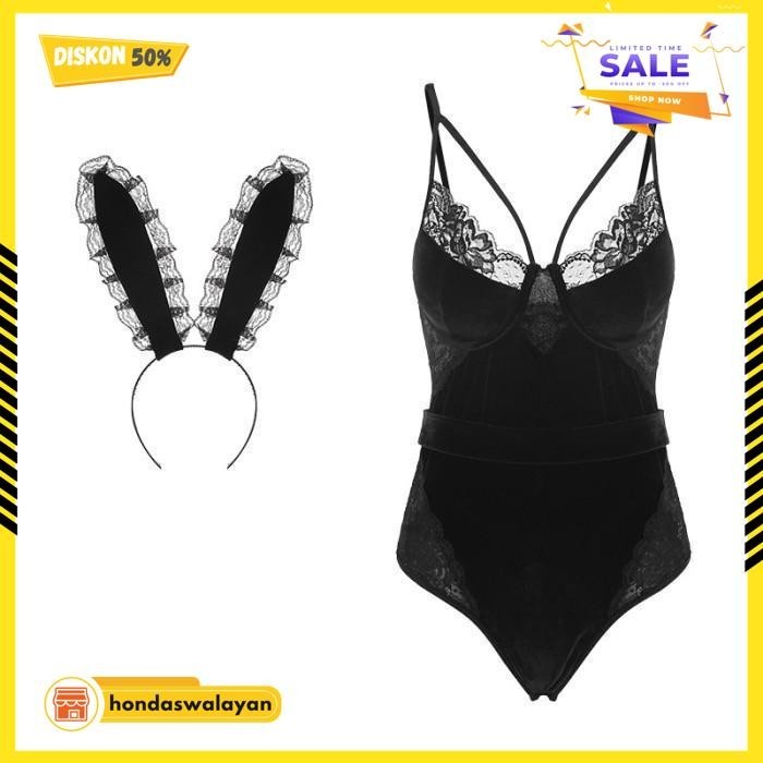 LINGERIE SEXY KELINCI LUCU COSPLAY/LINGERIE SEXY KELINCI LUCU COSPLAY JUMPSUIT SELANGKANGAN OPEN A50