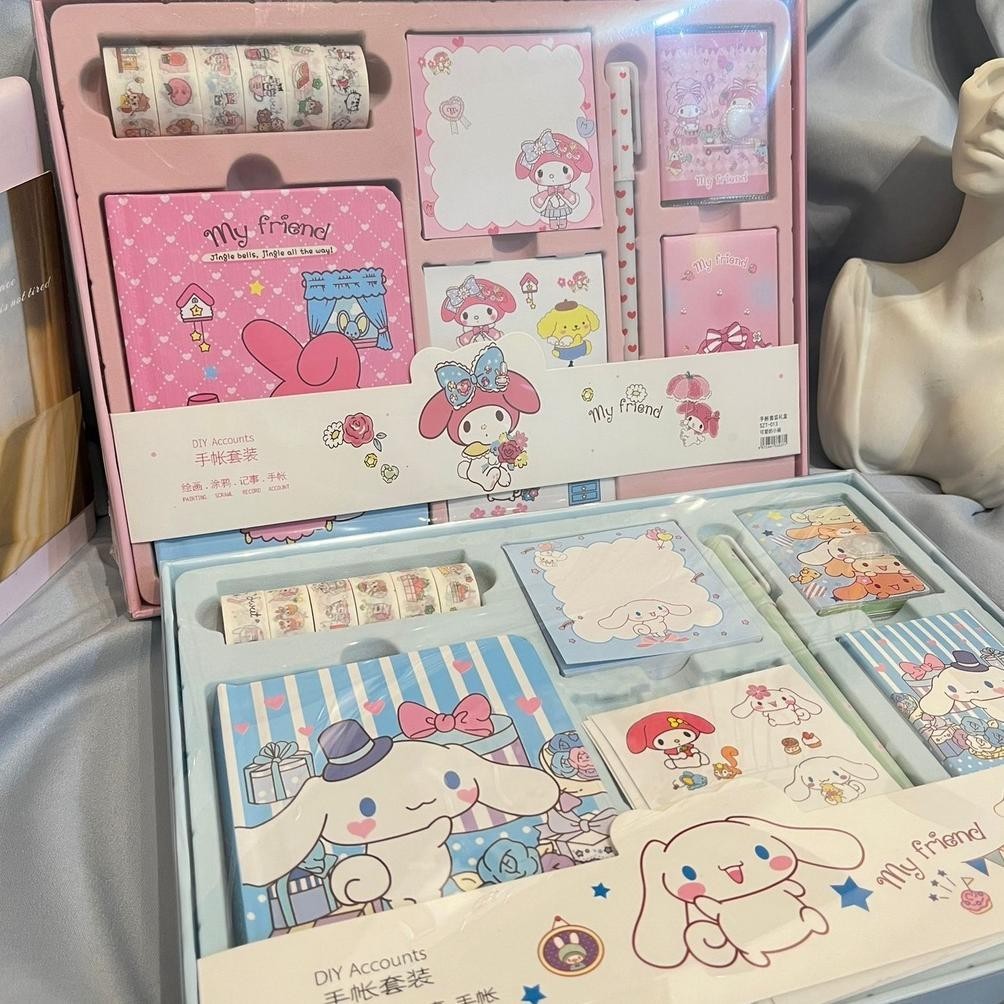 

fgh-56 Paket Jurnal Alat Tulis 7 in 1 - PASTEL BLUE PINK - hampers hadiah sovenir gift set diary diari journal isi set alat tulis buku memo notes notepad solatip label pen stiker lucu unik alat tulis hadiah sovenir kado kerja sekolah kantor Termurah