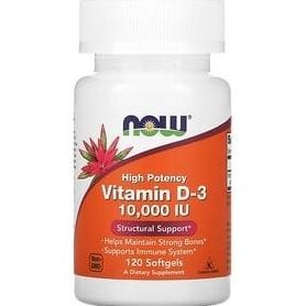 Now Highest Potency D-3 D3 10000iu 10000 IU 120 softgels 10,000 iu __Oasis