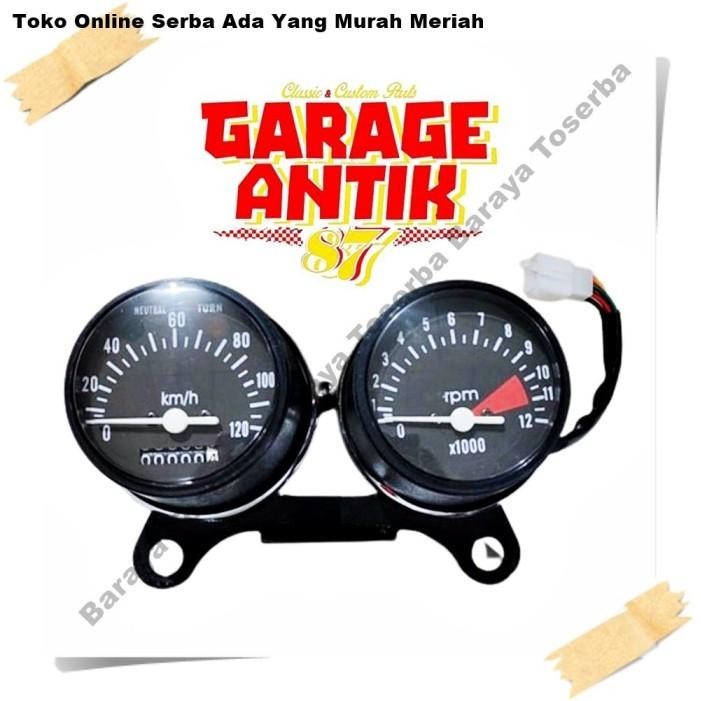 Speedo Spidomter Spedometer Spedo Kilomter Set RPM honda CB100 CB125 Jadul Vintage Import Premium