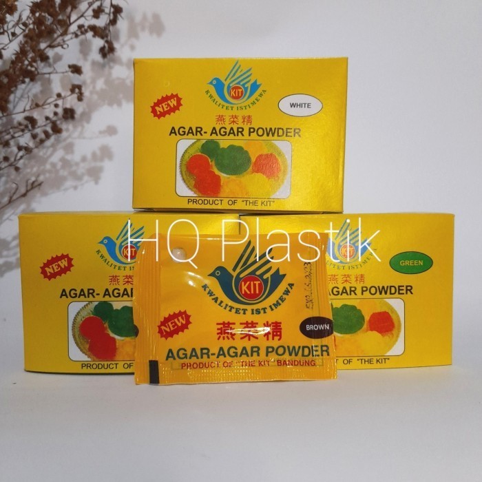 

agar kit swallow sachet dan per pak putih merah coklat hijau K01