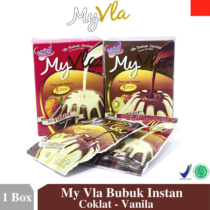 

My Vla Bubuk Instan Coklat Vanila 1 Box Isi 6 Sachet K01