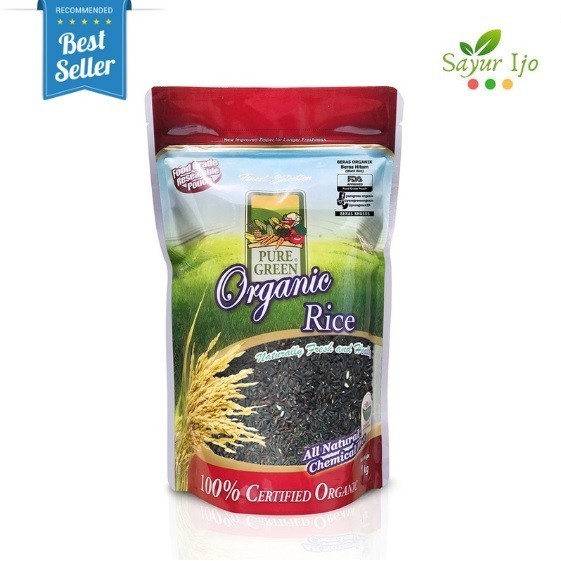 

Beras Hitam Organik Pure Green 1 KG Black Rice Organic Premium Quality K01