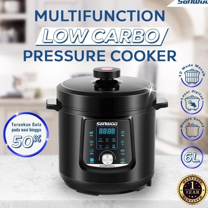 Sanwoo Multifunction Low Carbo Pressure Cooker 6L PC-6058