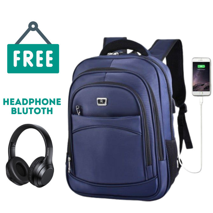 (FREE HEADPHONE) Tas Sekolah Pollo Alto Anak Laki Laki SD SMP SMA Original 100% Taas Ransel Pria