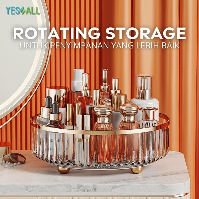 YESALL Rak Skincare Putar Multifungsi Rotating Storage Berputar