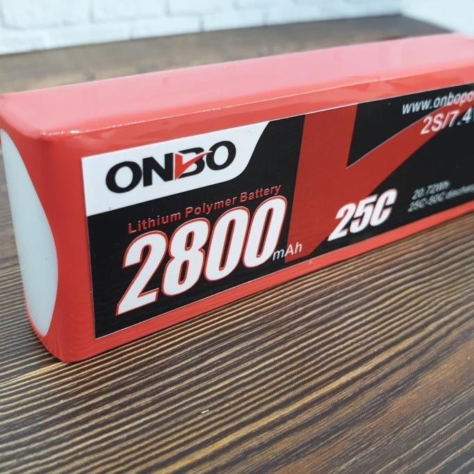 Lipo Battery 2s 7.4v 2800mah 25-50c Onbo Nano Power