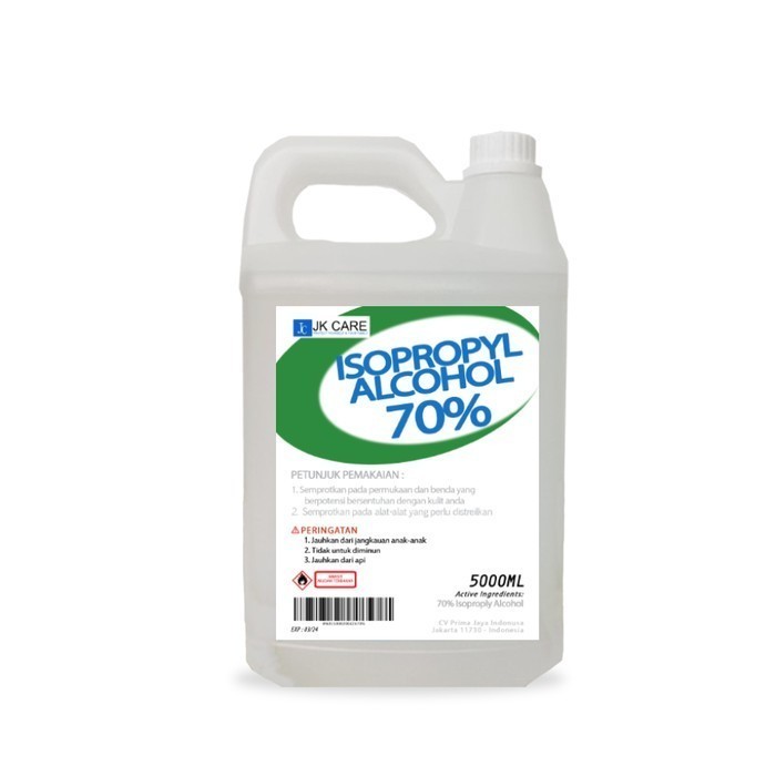 Isopropyl Alkohol 70% 5 Liter - Jk e Alkohol