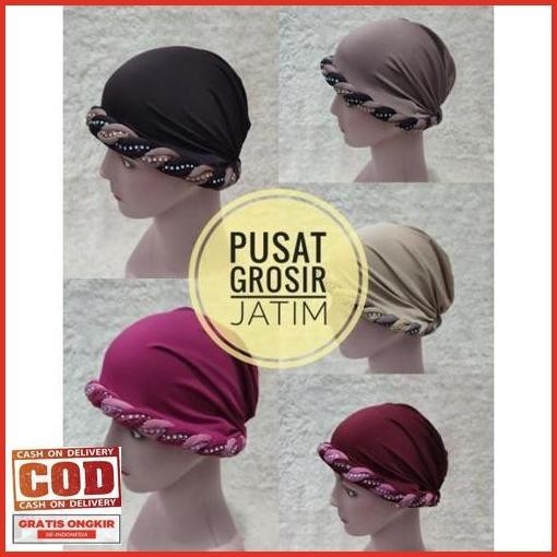 Cod Topi Kupluk Turban Ciput Haji Umroh Kerpus Ibu Ibu Hijab Untuk Nenek Emak Payet Topi Kupluk Fash