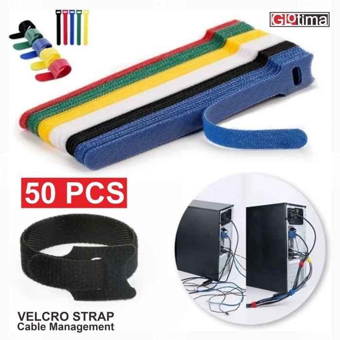 

KABEL CABLE TIES TIS VELCRO VELKRO STRAP PREPET PAKAI ULANG REUSABLE