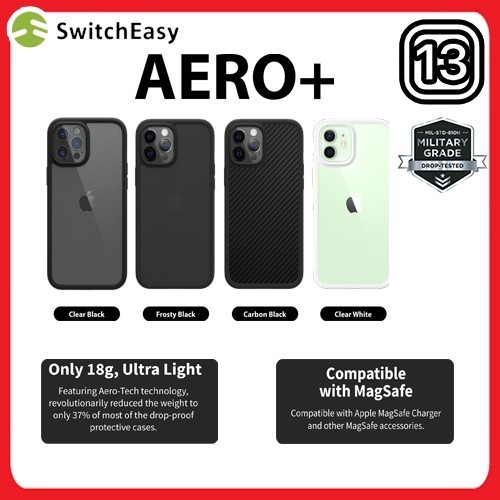 Case iPhone 13 PRO MAX MINI Switcheasy AERO PLUS UltraLight Shockproof - Primary Focuss
