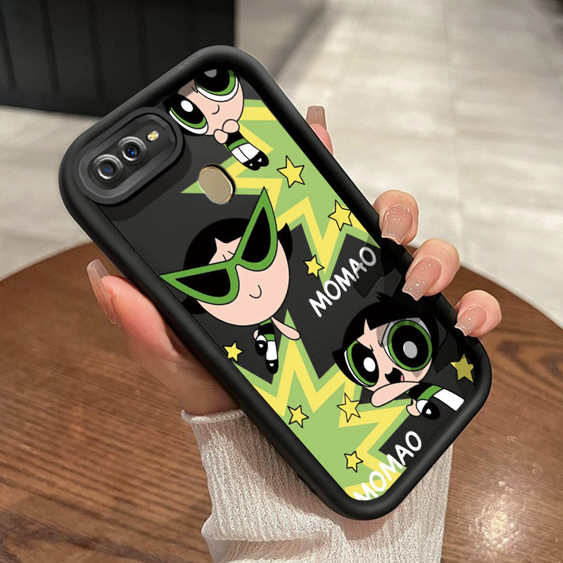 Casing Hp OPPO A7 OPPO A5s OPPO A12 OPPO A12S A11k Case HP pola Gadis Powerpuff bagus Cesing baru Ke