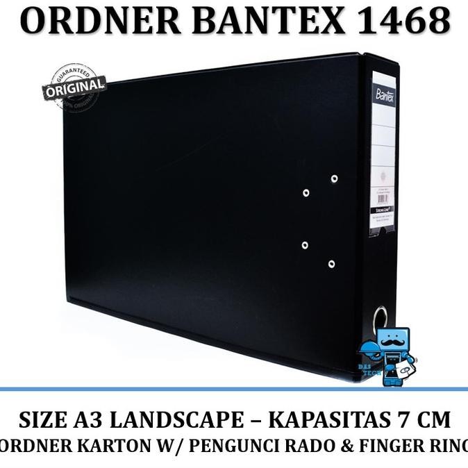 

Odner Bantex 1468 - Ukuran A3 Landscape - Kapasitas 7 CM - Original