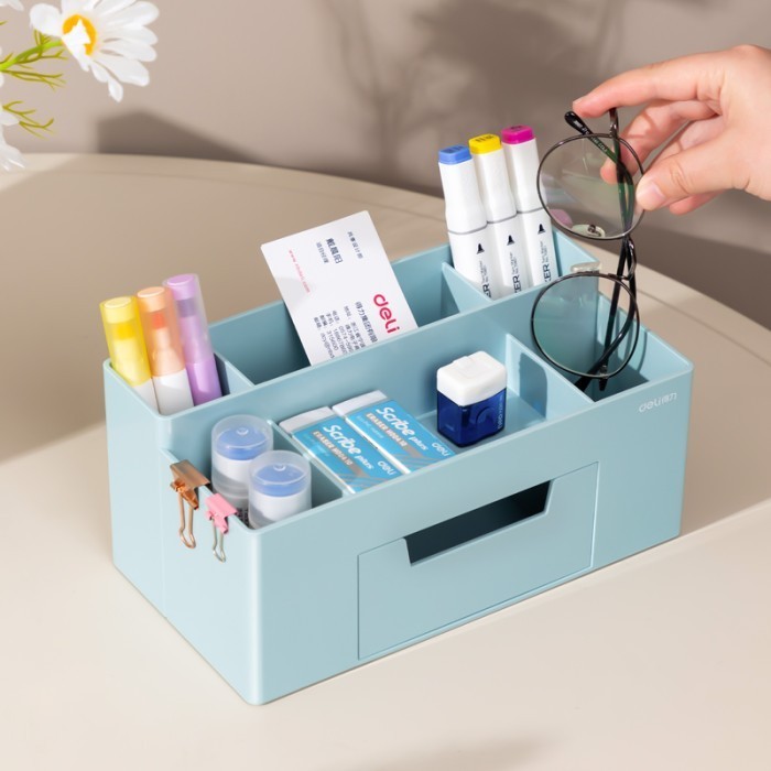 

DELI DESK ORGANIZER 8913 / TEMPAT ALAT TULIS MEJA ANTI SLIP LUCU UNIK