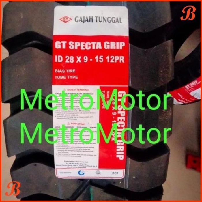 Ban Luar Forklift 28X9 15 Gajah Tunggal Gt [Mtro]