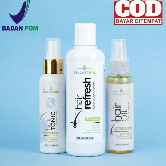 Hazeloile Hair Care Solusi Masalah Rambut / Shampoo / Tonic / Mask