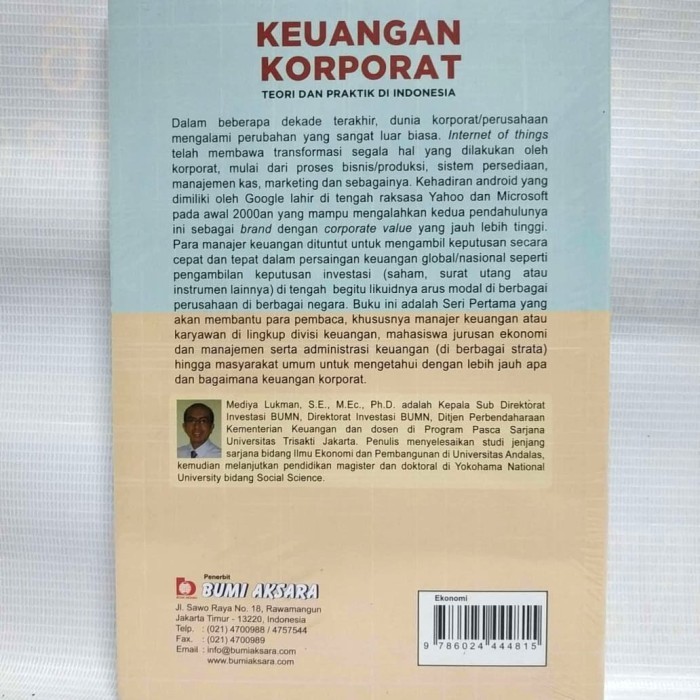 

Buku Keuangan Korporat Teori Dan Praktik Di Indonesia Mediya Lukman