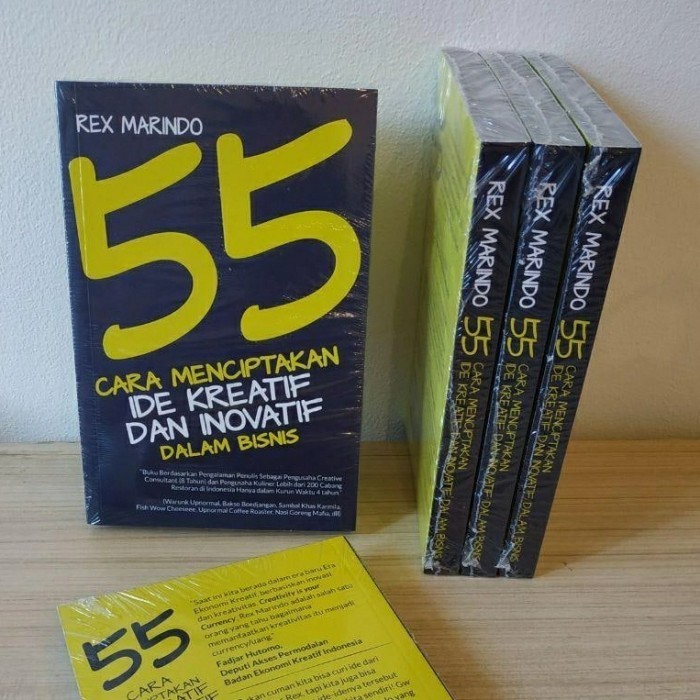 

Buku 55 Cara Menciptakan Ide Kreatif Dan Inovatif Dalam Bisnis