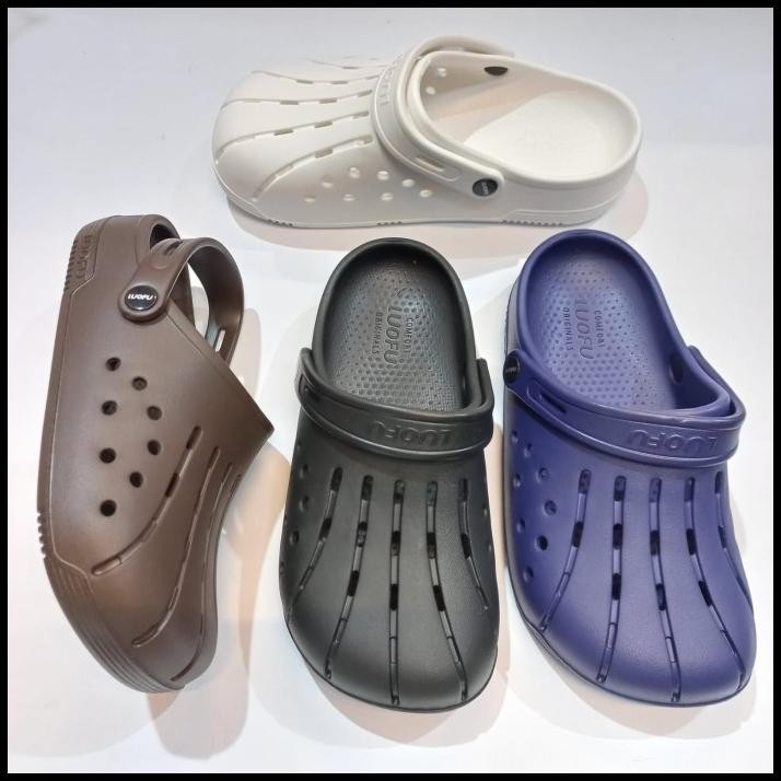 SANDAL PRIA WANITA LUOFU SELOP SANDAL BAIM KARET EVA JELLY E7205