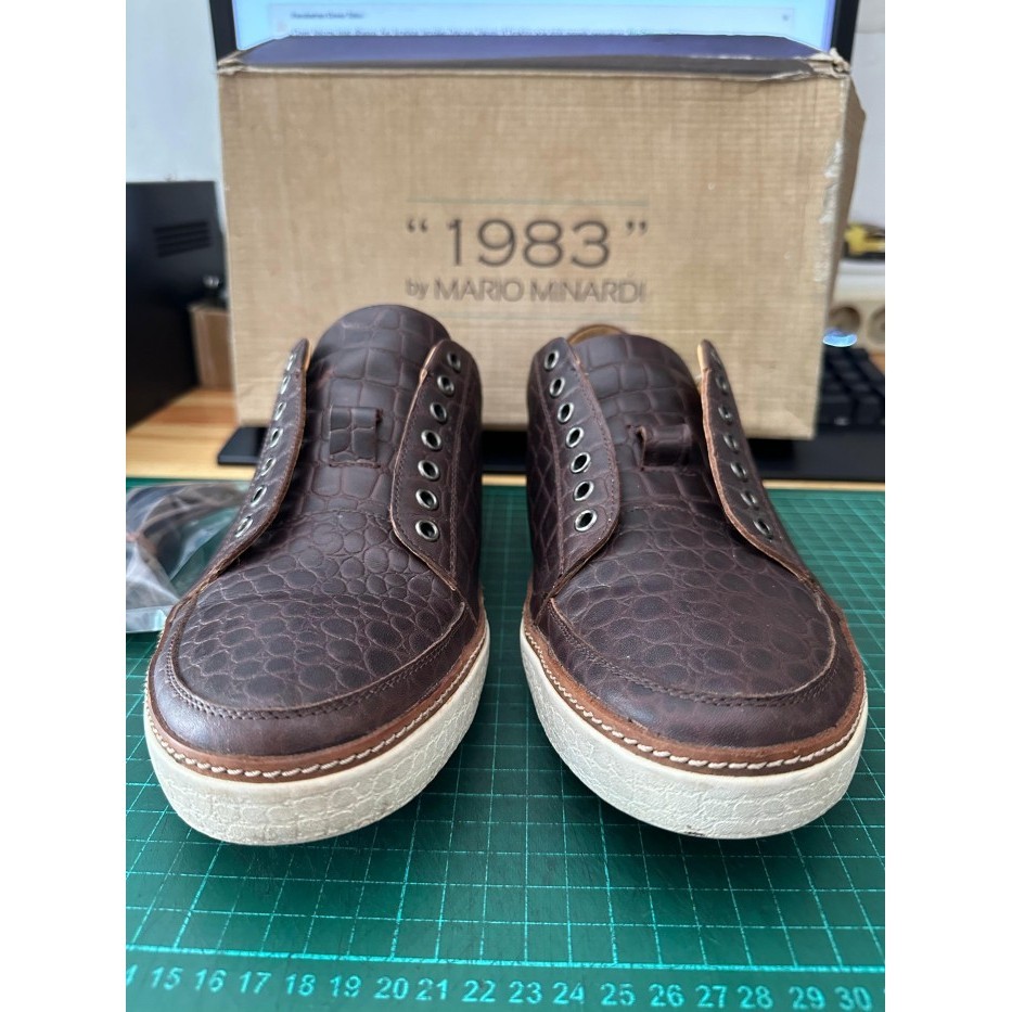 SEPATU KULIT MARIO MINARD 1983 DARK BROWN