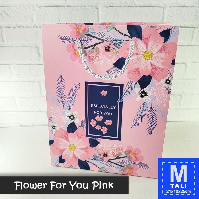 

Paper Bag Tali Motif / Tas Kado Ultah - M TALI FLOWER FOR YOU & MIX