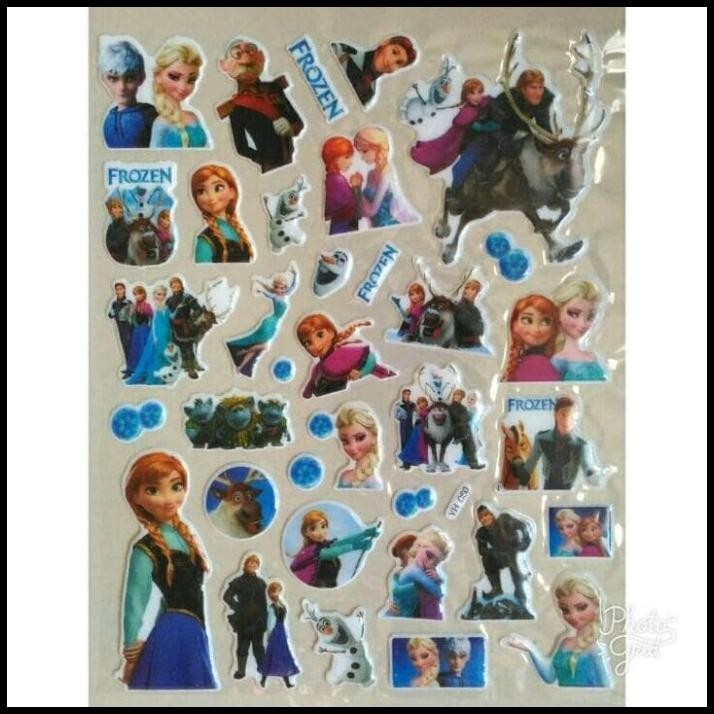 

HOT DEAL STICKER STIKER ANAK TIMBUL KARAKTER FROZEN !!!!