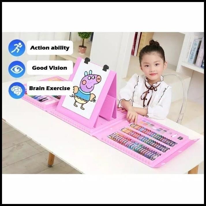 

TERMURAH CRAYON SET 208 PCS CRAYON ALAT MELUKIS MEWARNAI SET LENGKAP DRAWING !!!!