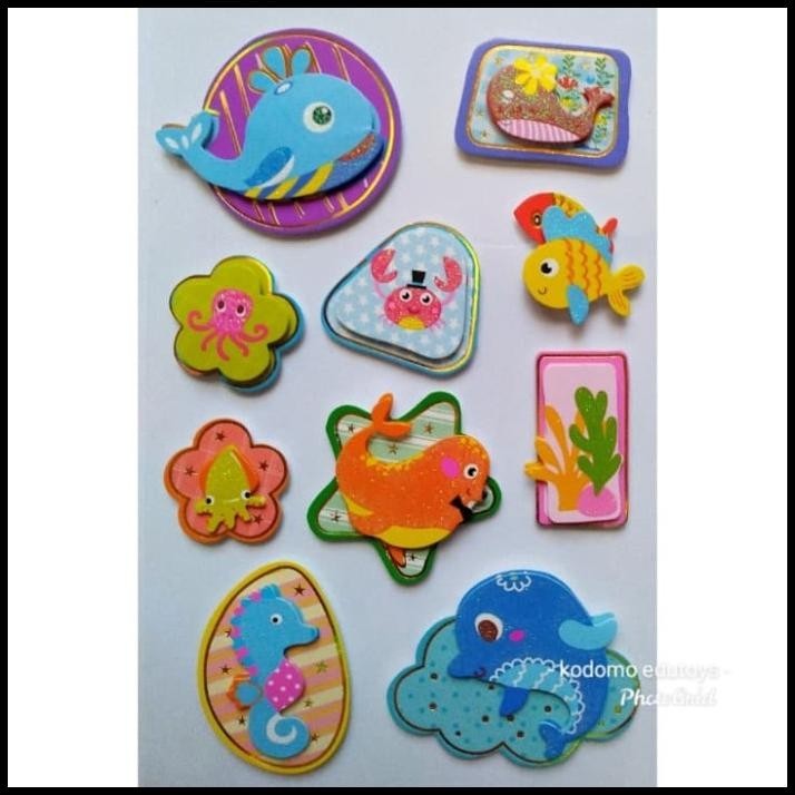 

TERBARU STIKER TIMBUL STICKER ART SEA ANIMALS 2186 !