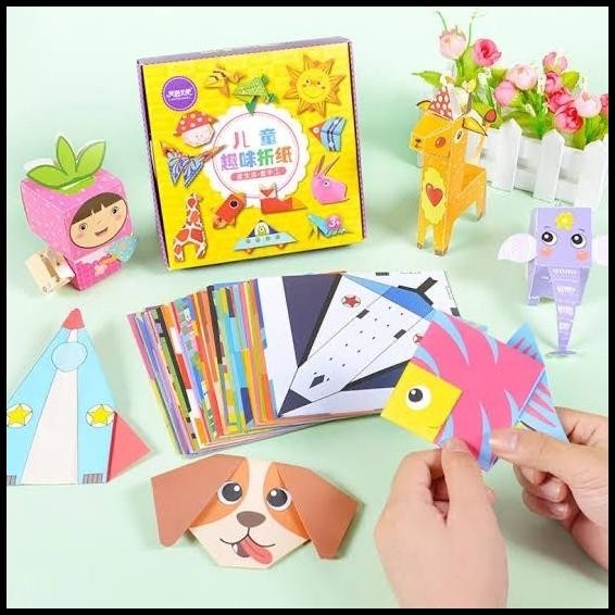 

GRATIS ONGKIR ORIGAMI PAPER SET WITH INSTRUCTION BOOK / ANIMAL KERTAS LIPAT ANAK !!!!!!