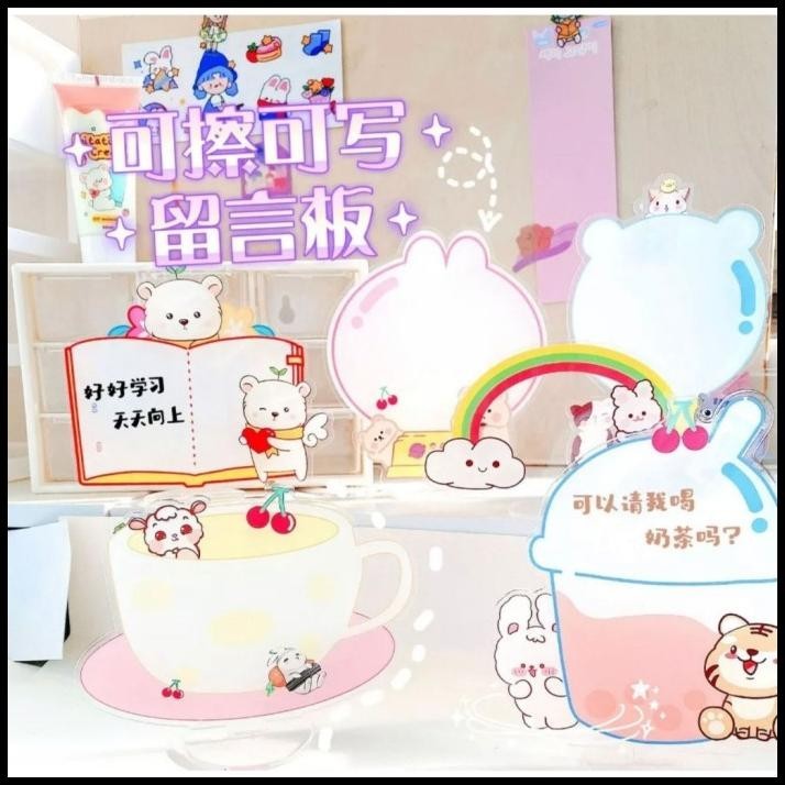 

DISKON PT ACRYLIC FOLDER CREATIVE TRANSPARAN PAPAN TULIS DESKTOP DECORATION !