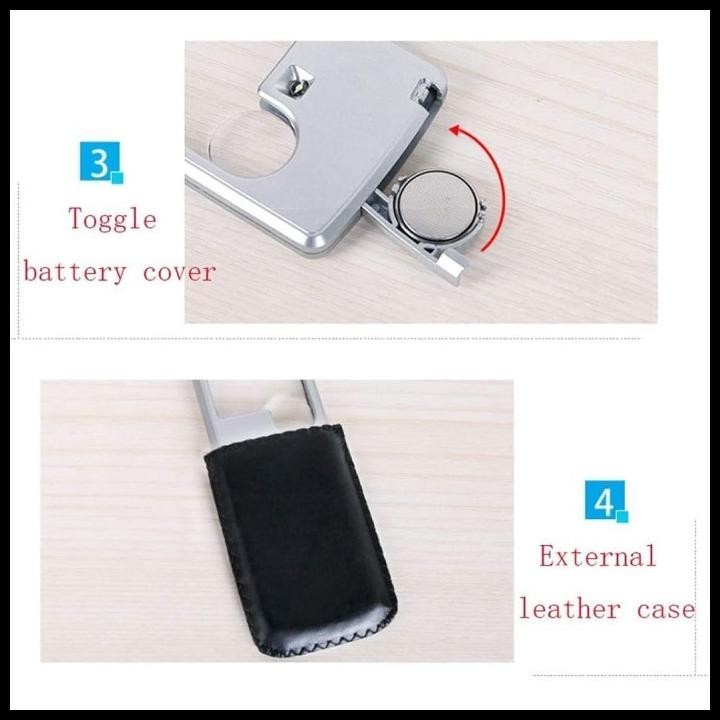 

HOT DEAL KACA PEMBESAR HANDHELD MAGNIFYING GLASS LUP WITH LED 45MM 6X !!!
