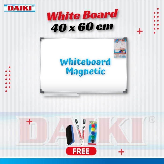 

Terbaru Papan Tulis / Whiteboard Magnetic Daiki Gantung Uk 40X60 Cm Promo Terlaris