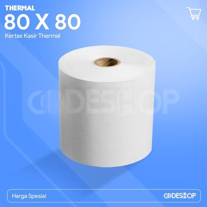 

Kertas Thermal 80 x 80 mm ECO Receipt Termal Printer 80mm (5 Roll) GM