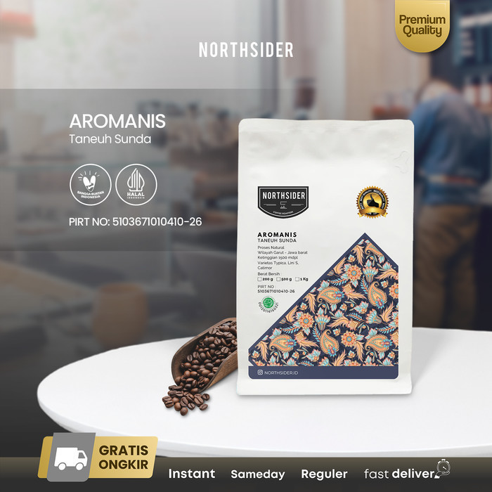 

Northsider Kopi Arabika Aromanis Natural Coffee 200G