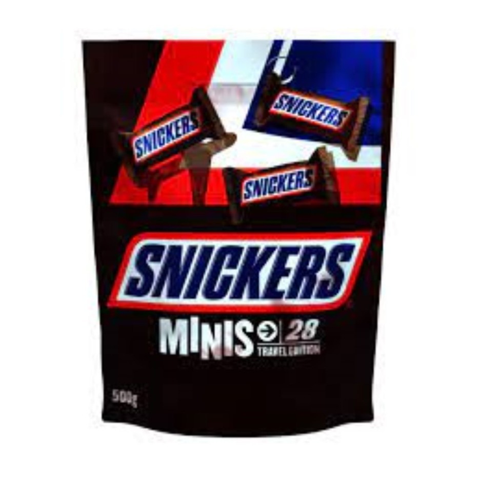 

Snickers Minis Travel Edition Isi 28 Pcs