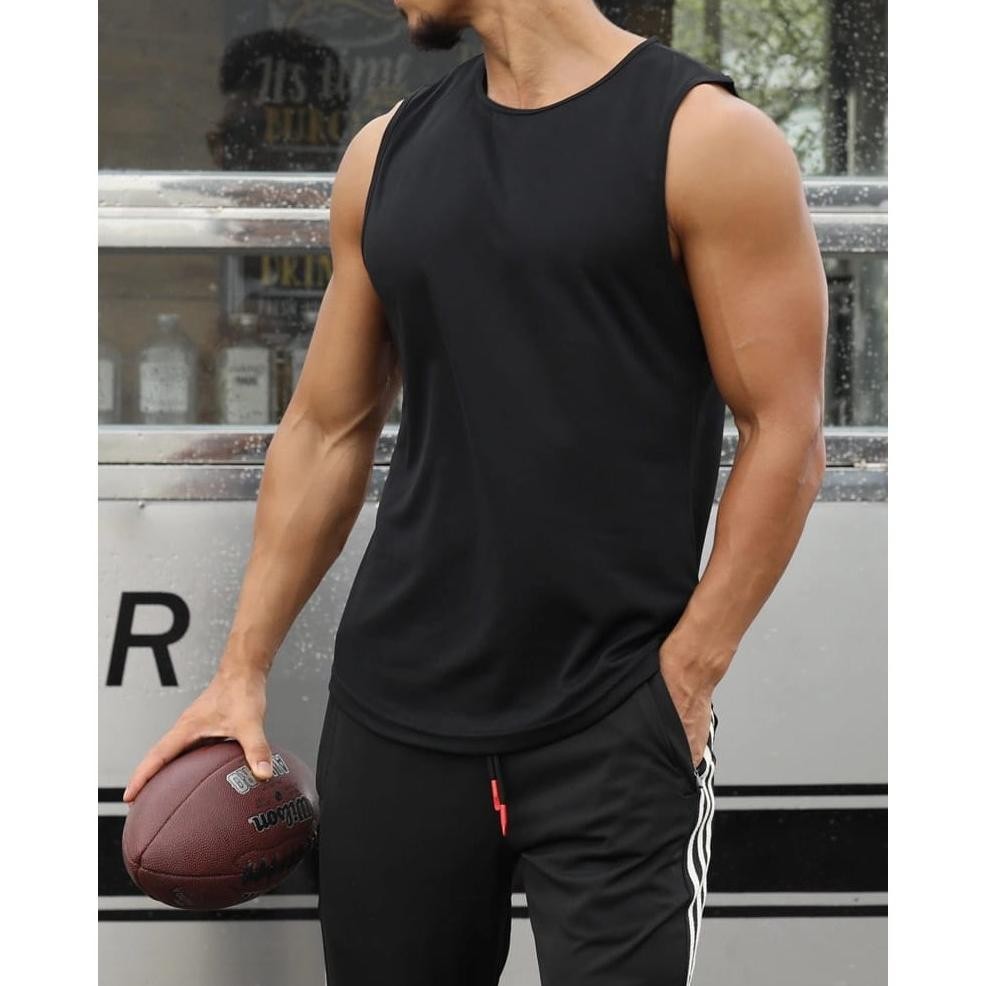 Sl12 Kaos Pria Baju Olahraga Singlet Men Kaos Dalam Pria Baju Training Olahraga Fitness Gym Sale