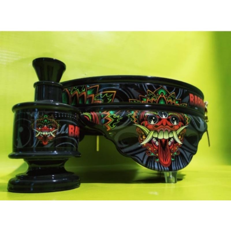 TEBOK KANDANG BURUNG LOVEBIRD PVC MOTIF BARONG