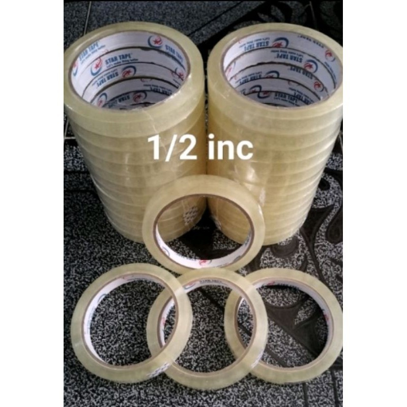 

lakban bening 1/2 inch isolasi selotip bening