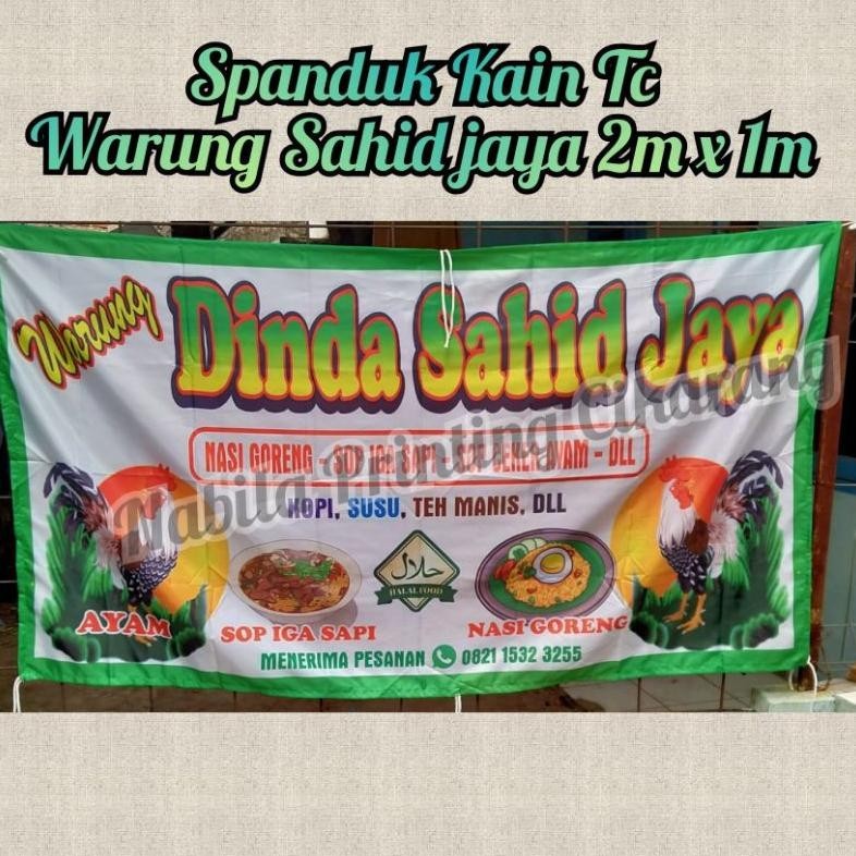 DCF SPANDUK KAIN / LETTER COCOK UNTUK PECEL LELE / PECEL AYAM / LALAPAN / NASI BEBEK / SOTO LAMONGAN