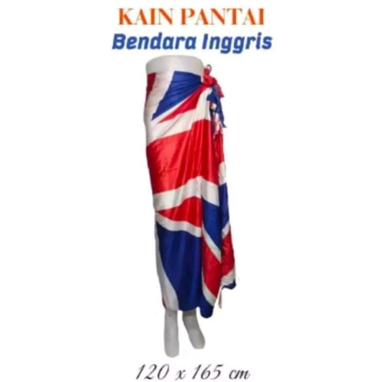 RTY Kain Pantai Motif Bendera Inggris - Kain Pantai - Sarung Bali - Bendera inggris TERLARIS