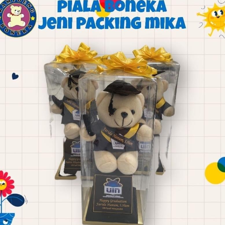 CR - Piala Boneka Wisuda Jeni Packing Mika TERLARIS